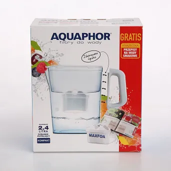 AQUAPHOR dzbanek 2,4l kompakt z wkładem filtrującym B100-25 biały