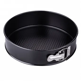 SNB zestaw 2 sztuk forma tortownica do pieczenia dno fakturowane non-stick 26cm i blacha kwadratowa 39x23,5x7cm czarna